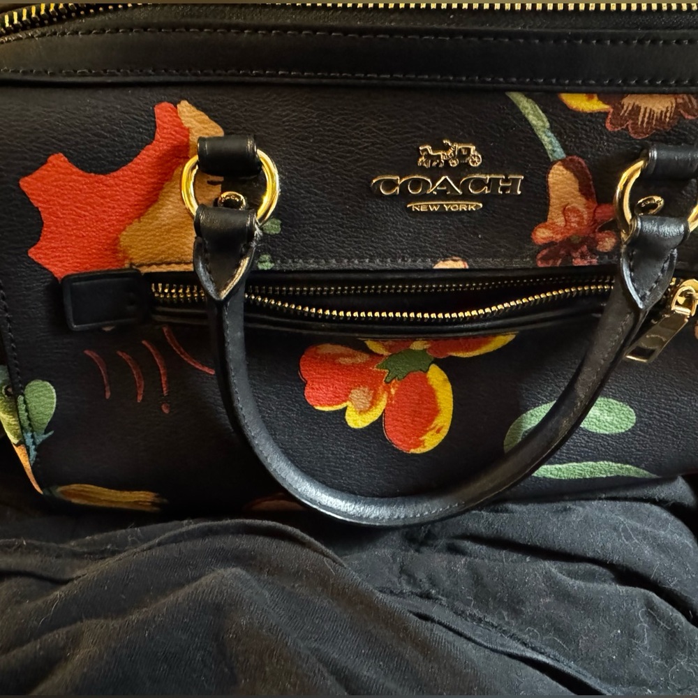 Coach Dreamy Land Print Rowan Satchel crossbody bag